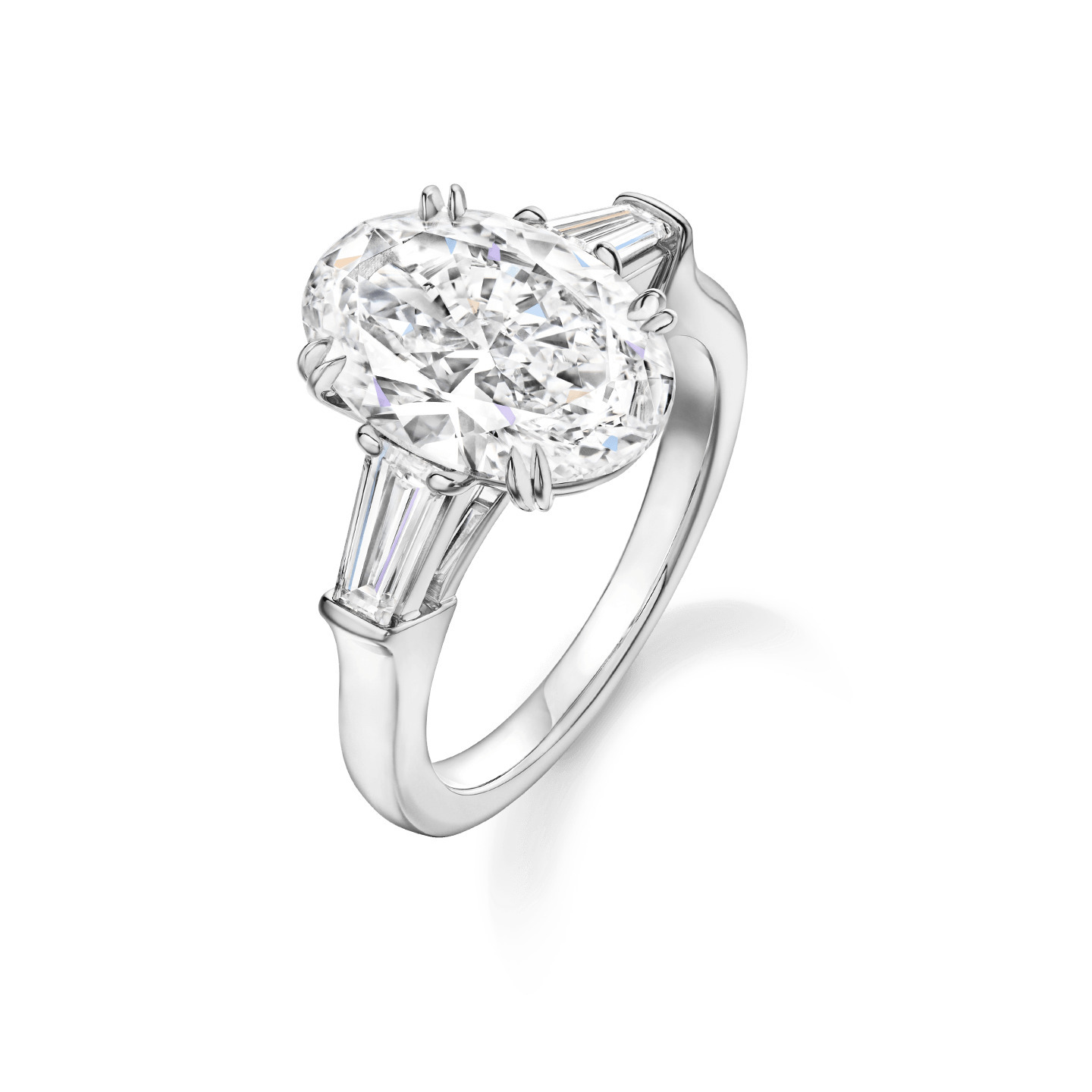 Fine Jewelry Luxury Factory Custom Woman IGI certificate 1.08ct Lab Diamond Oval Cut Wedding Engagement Ring