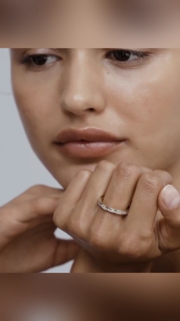 18K Solid Gold Princess Cut Lab-Grown Diamond Channel Set Eternity Ring-Bespoke Masterpiece by 18-Years Artisans