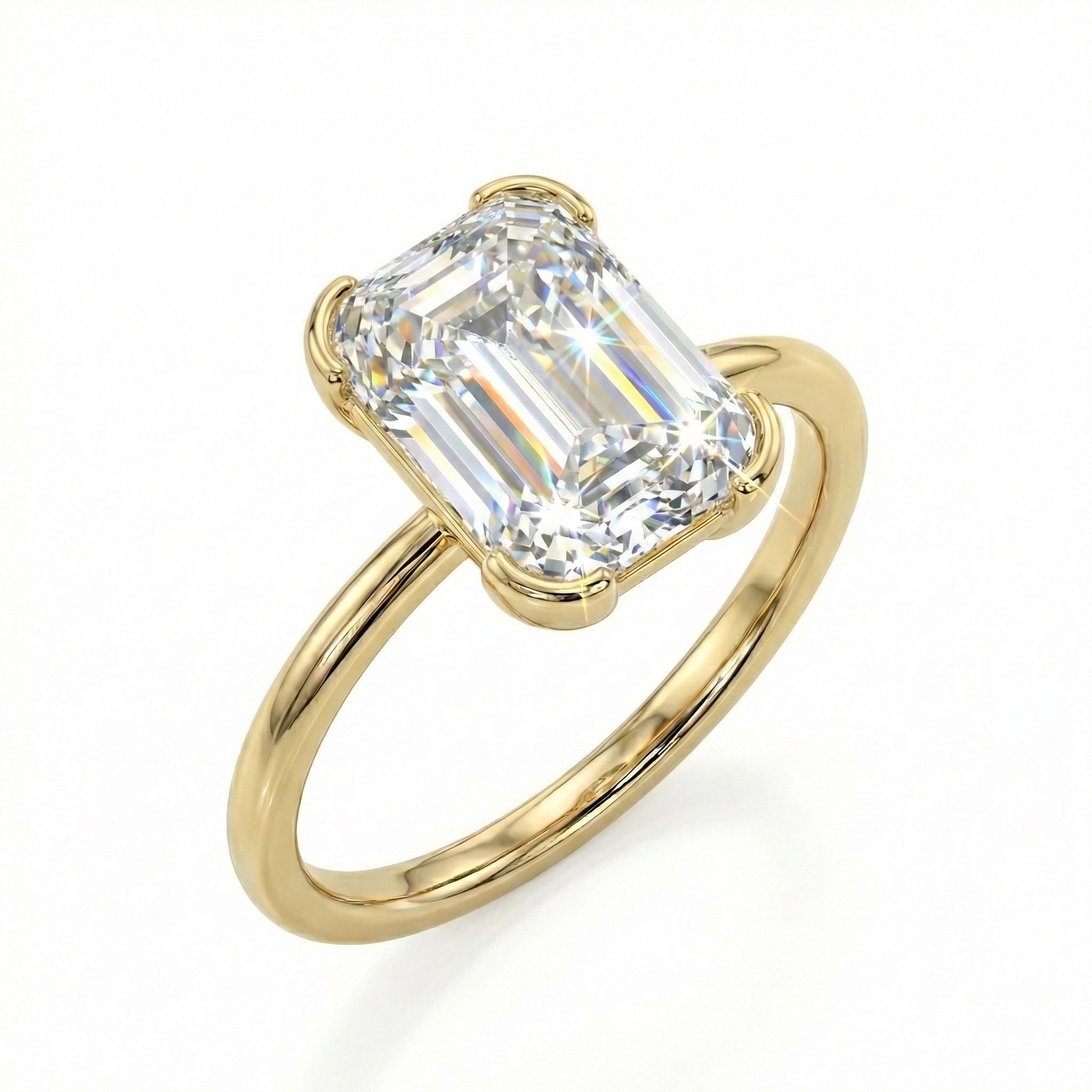 Ashoka Cut Lab Grown Diamond Ring Manufacturing