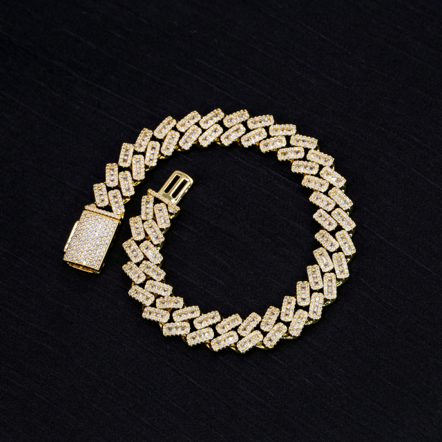 The 10mm VVS excellent cut moissanite bracelet displayed elegantly on a black velvet background, ready to pass any thermal diamond tester.