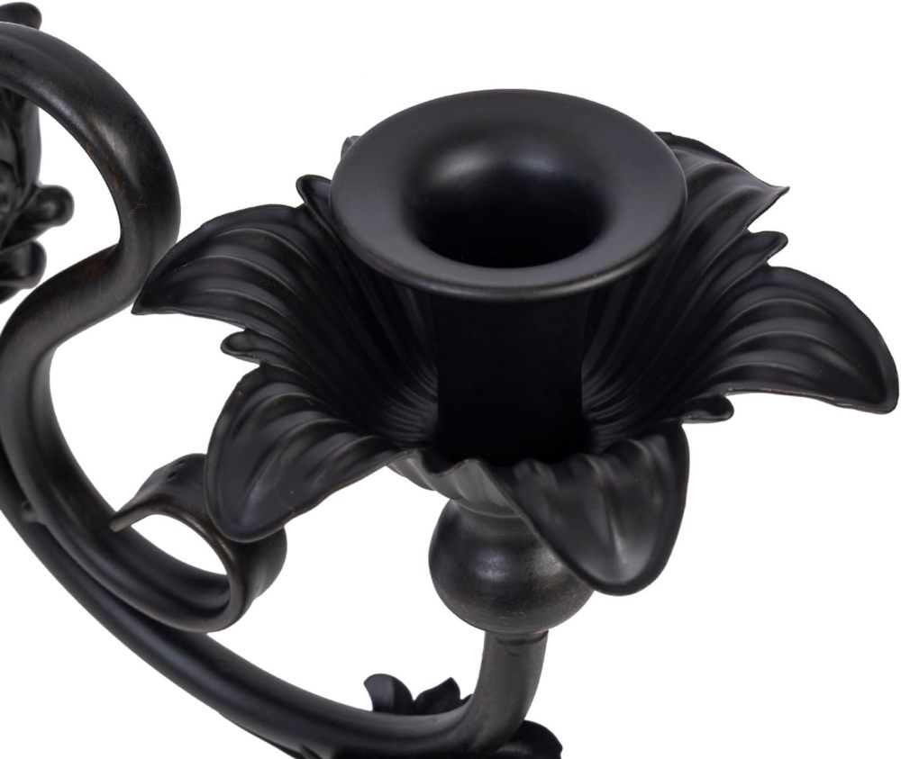 Candle Sconce(Set of 2)-Metal Wall Decorations-Rustic Home Decor-Wall Candle Sconces-Black Wall Sconces,Ideal for Stick Candles