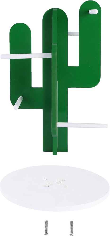 Donut Stand Holder,Cactus Shaped Bagel Stand Holder,Donut Wall Display Stand, Donut Holder Display Stacker for Baby Shower Birthday Wedding Donut Party Decorations，Pack of 1(Capacity for 24 donuts)