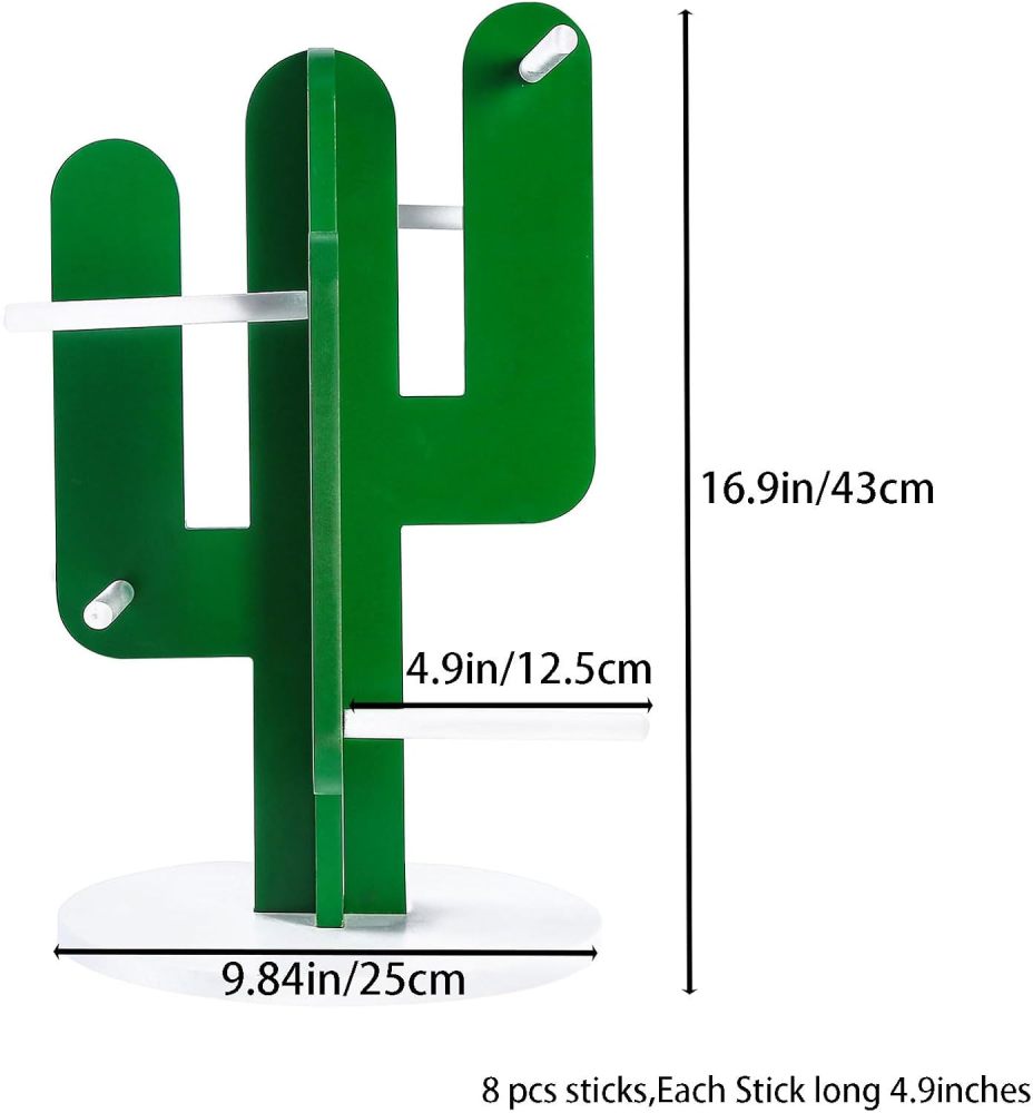 Donut Stand Holder,Cactus Shaped Bagel Stand Holder,Donut Wall Display Stand, Donut Holder Display Stacker for Baby Shower Birthday Wedding Donut Party Decorations，Pack of 1(Capacity for 24 donuts)