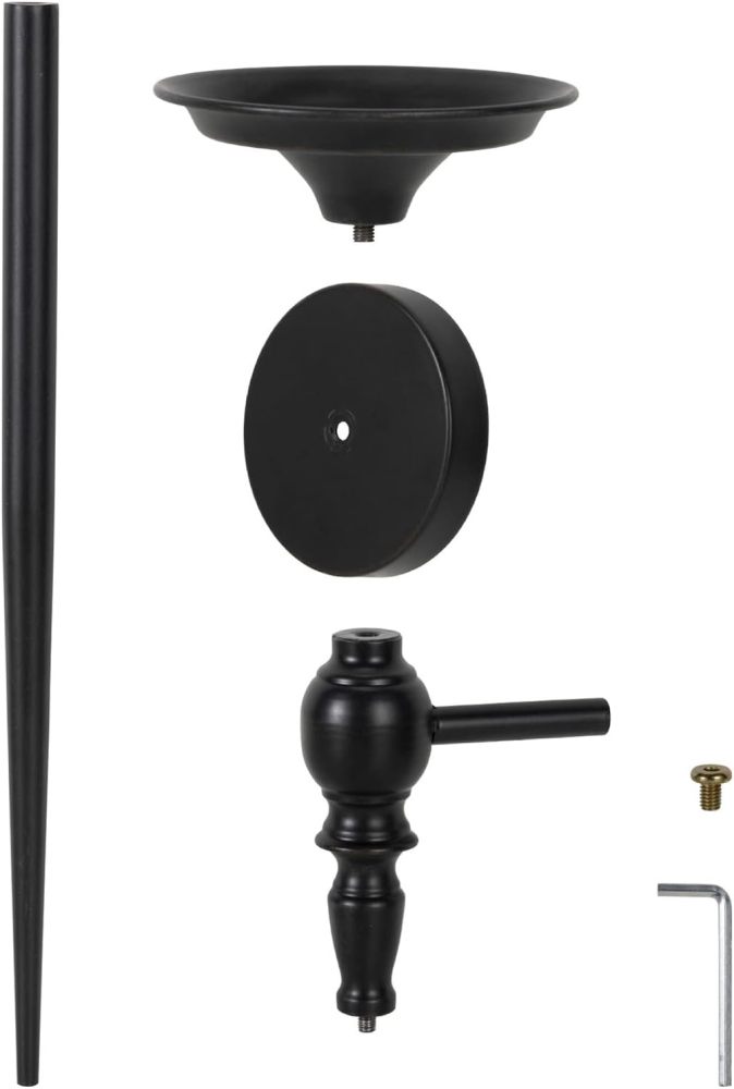 Wall Sconce Candle Holder Set of 2, Large Black Scepter Design Metal Wall Candle Holder, Home Wall Decoration for Living Room, Bathroom, Dining Room