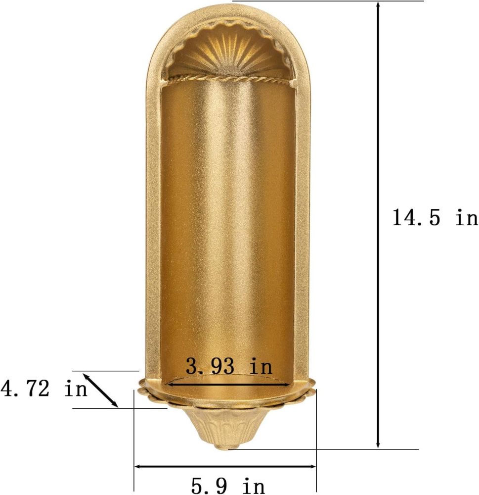 Candle Sconce Set of 2,Gold Wall Candle Sconce,Wall Decorations,Rustic Home Decor