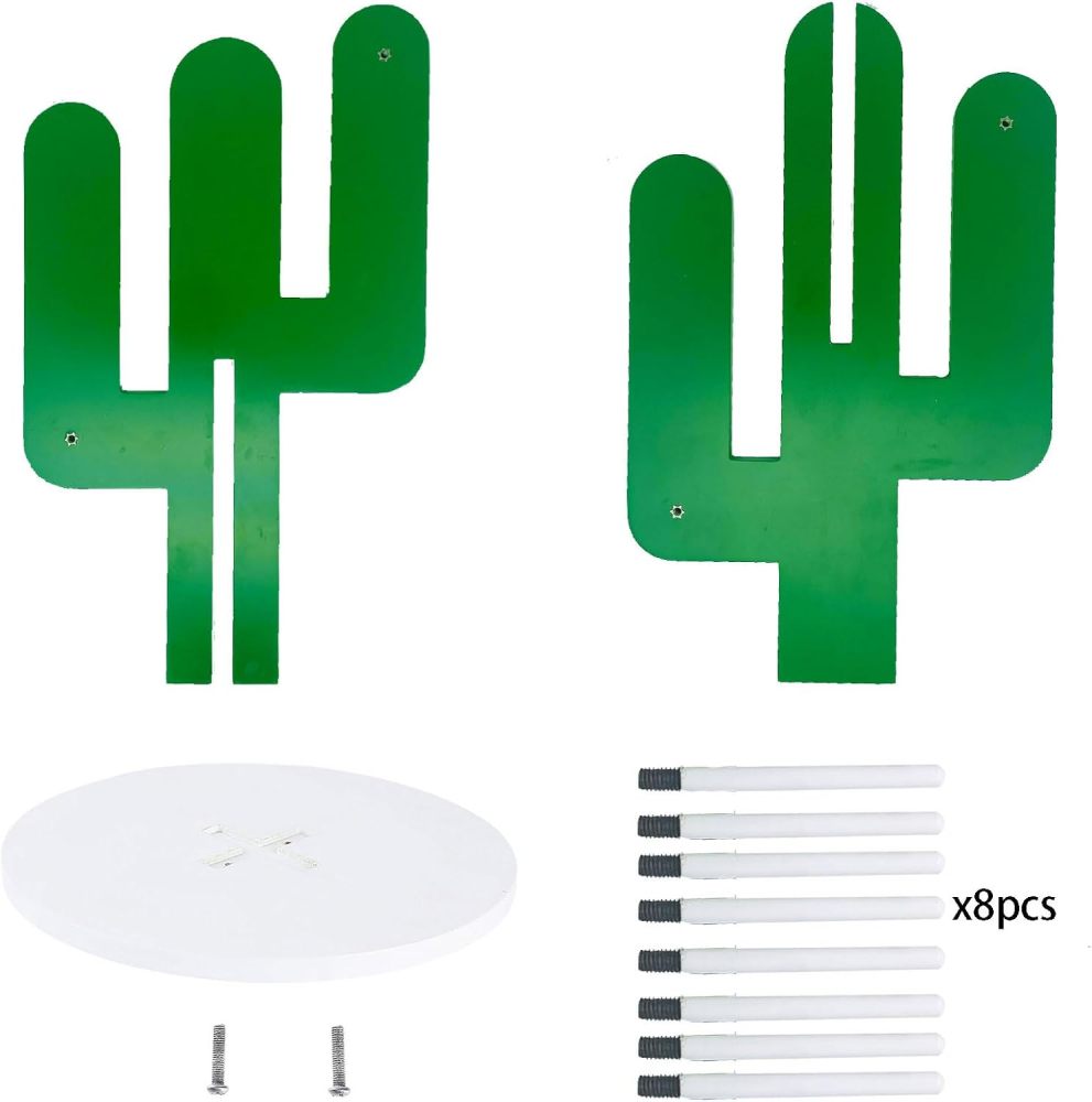 Donut Stand Holder,Cactus Shaped Bagel Stand Holder,Donut Wall Display Stand, Donut Holder Display Stacker for Baby Shower Birthday Wedding Donut Party Decorations，Pack of 1(Capacity for 24 donuts)