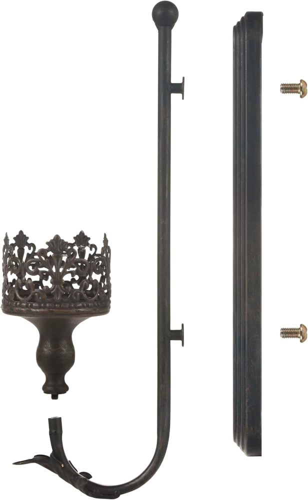 We Moment Metal Wall Candle Sconce Holder Set of 2 Wall Mount Black Candleholder Holder Modern Wall Candle Sconces Hanging Retro Crown Wall Candle Holder for Living Room Fireplace Wedding Farmhouse