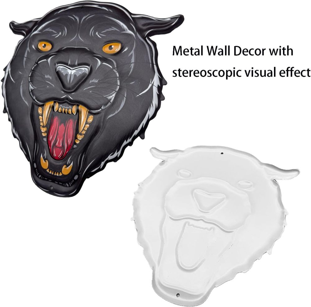 Aimto Coffee Metal Wall Art Decor,Coffee Bar Home Office Kitchen Decor (10 Inch black Set of 2)