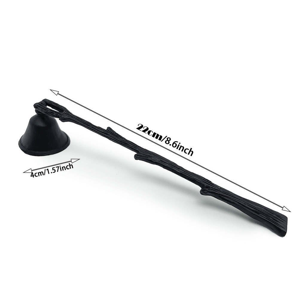 Black Candle Snuffer - Long Handle Branch Shape