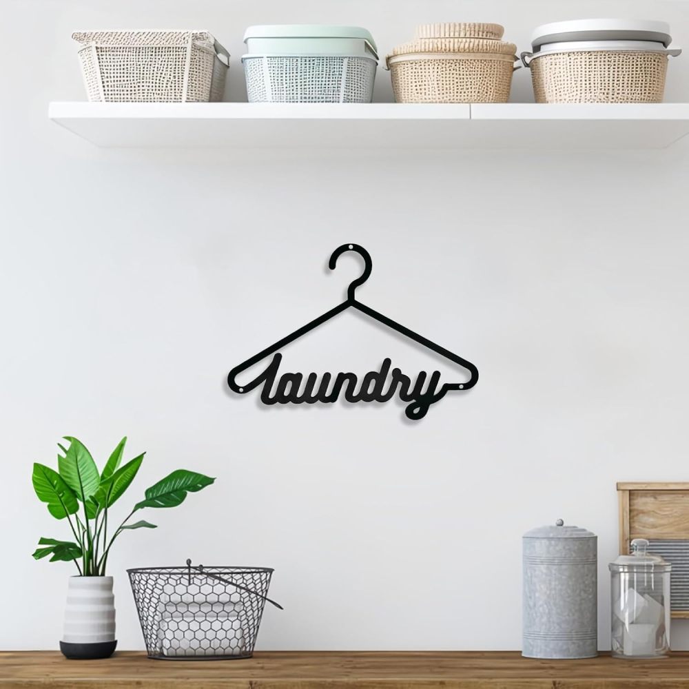 Laundry Room Wall Decor - 8.5 x 11.8 Inch Metal Sign for Laundry Room Door or Wall Decor,Housewarming Gift,New Home,laundromats