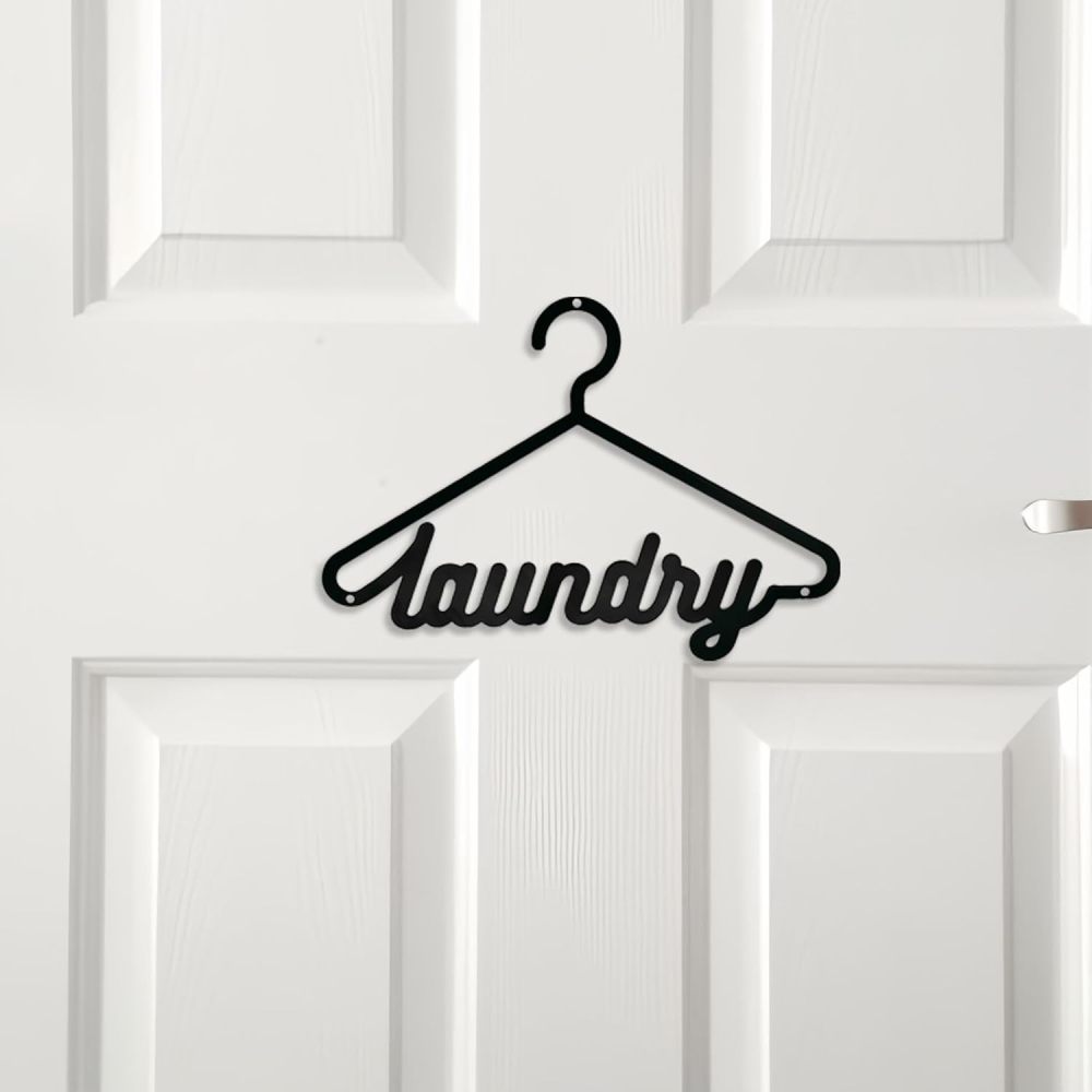 Laundry Room Wall Decor - 8.5 x 11.8 Inch Metal Sign for Laundry Room Door or Wall Decor,Housewarming Gift,New Home,laundromats