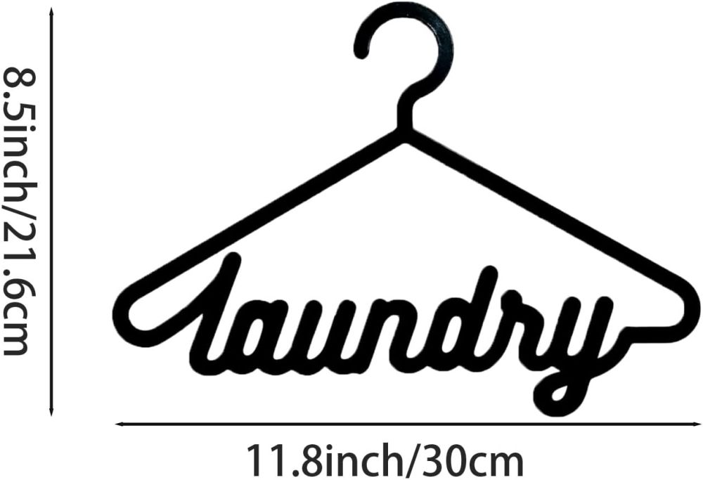 Laundry Room Wall Decor - 8.5 x 11.8 Inch Metal Sign for Laundry Room Door or Wall Decor,Housewarming Gift,New Home,laundromats
