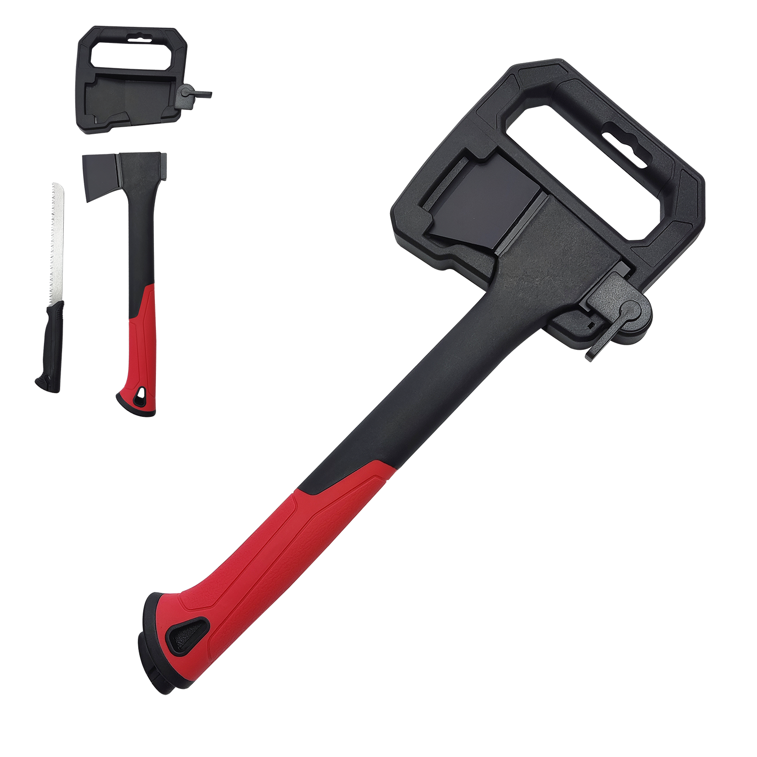 14 Inch Axe with Saw Knife and Protective Box for Outdoor