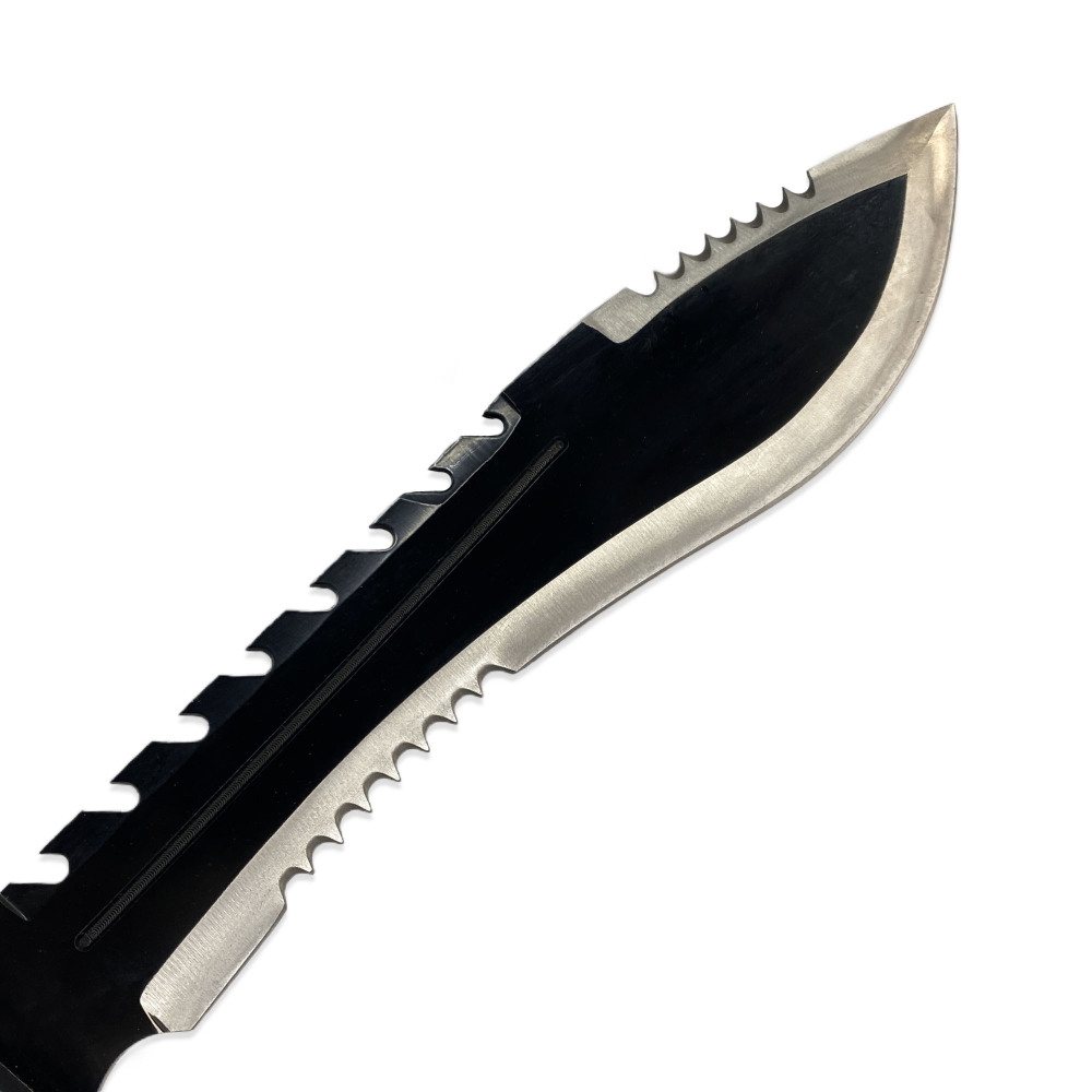 16.14” Kukri Knife - Stainless Steel Blade, Overmolded Rubber Handle For Outdoor Survival, Essential Home Tool - Uncut（hk1707匕首）US、CA