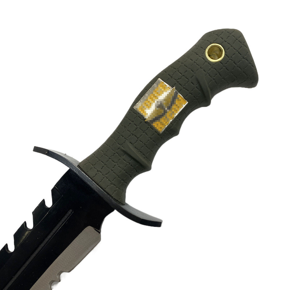 16.14” Kukri Knife - Stainless Steel Blade, Overmolded Rubber Handle For Outdoor Survival, Essential Home Tool - Uncut（hk1707匕首）US、CA