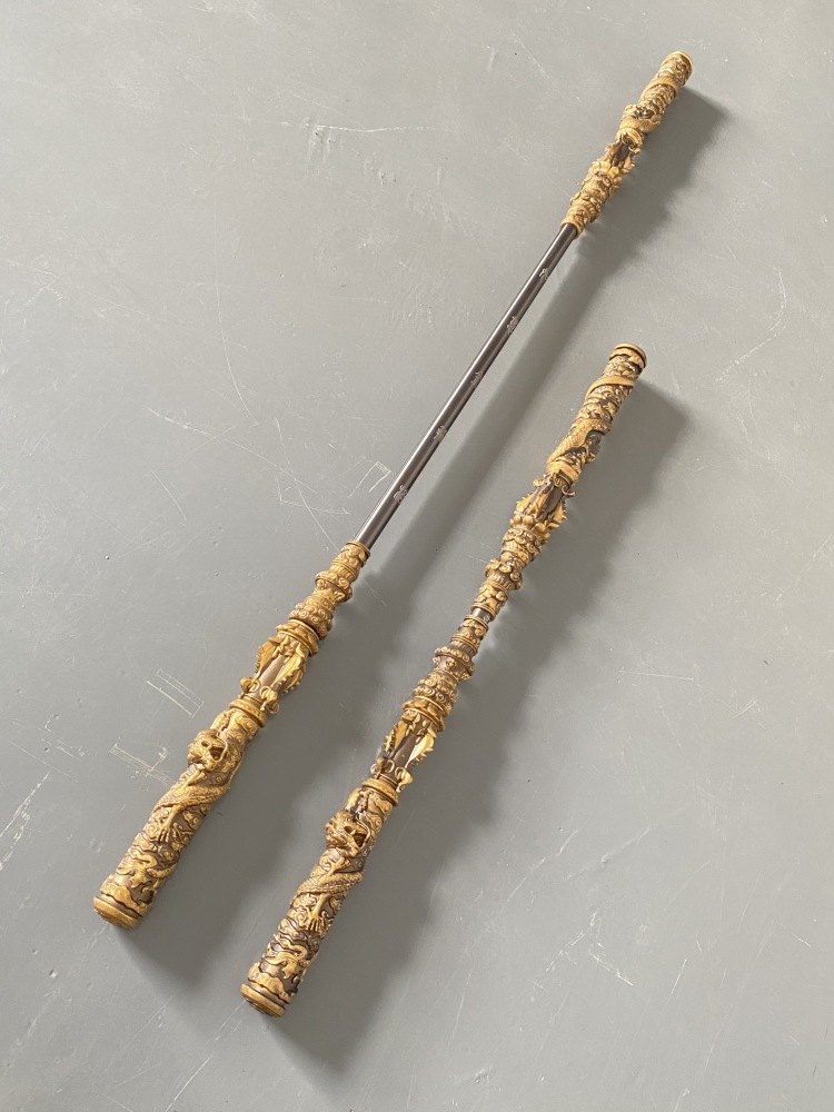 66.9 Inch Retractable Locking Structure Monkey King Bar, Gaming Peripherals 1:1 Metal Model Ornament The Monkey King Weapons（111黑神话悟空金箍棒）US、CA、EU