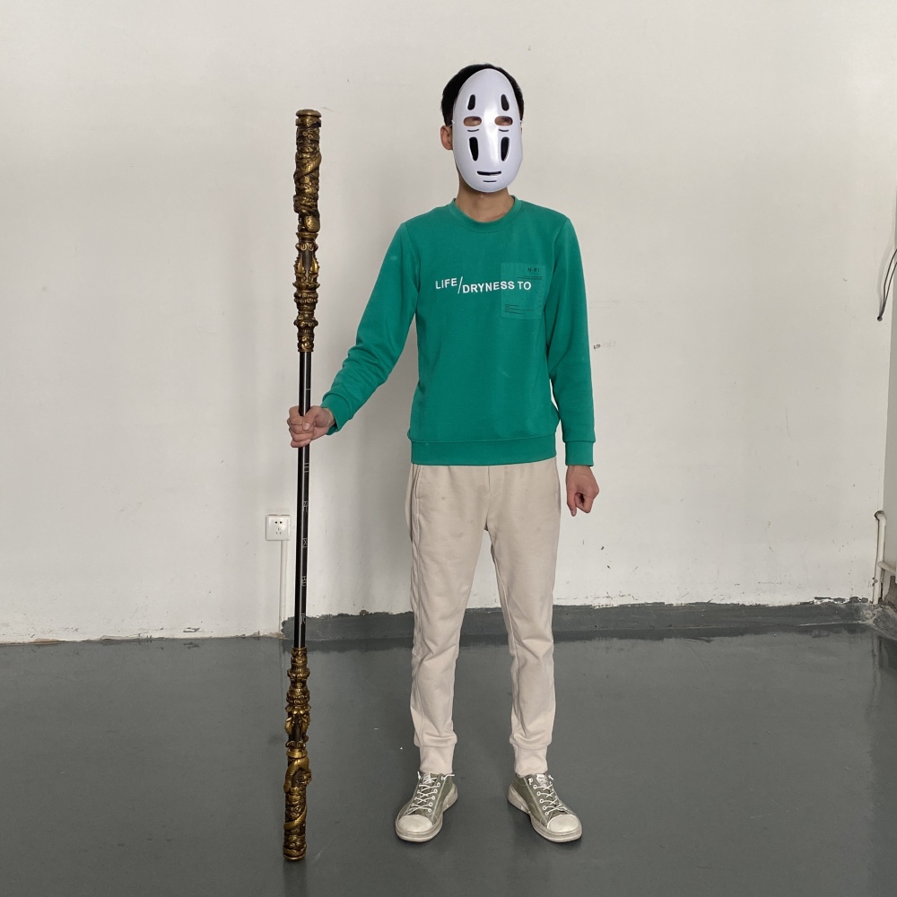 66.9 Inch Retractable Locking Structure Monkey King Bar, Gaming Peripherals 1:1 Metal Model Ornament The Monkey King Weapons（111黑神话悟空金箍棒）US、CA、EU