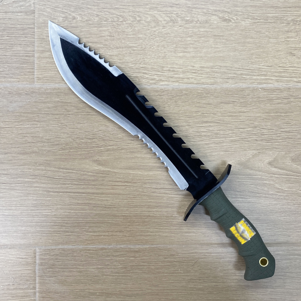 16.14” Kukri Knife - Stainless Steel Blade, Overmolded Rubber Handle For Outdoor Survival, Essential Home Tool - Uncut（hk1707匕首）US、CA