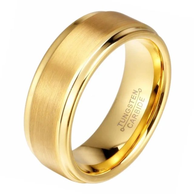 Factory High Quality Brushed Comfort Fit Tungsten Carbide Men Ring Wedding Finger Rings