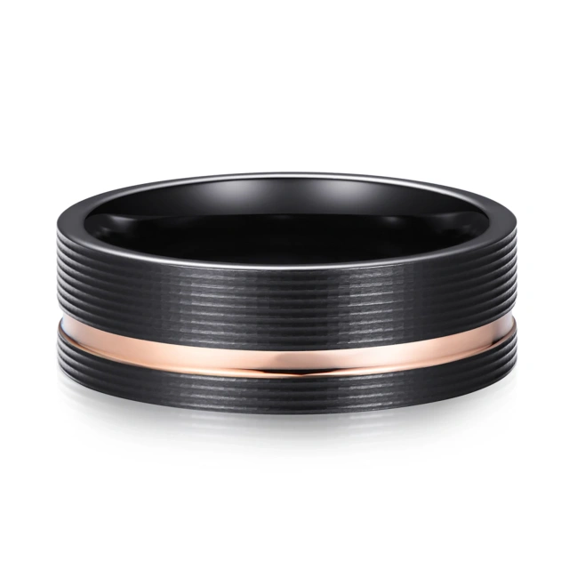 Wholesale 8mm Black Gold Tungsten Carbide Ring for Men Women Engagement Band Comfort Fit