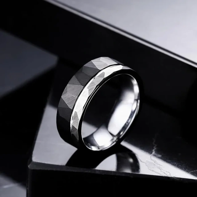8MM Classic Custom Tungsten Jewelry Fashion Rings for Men Tungsten Wedding Rings Tungsten Carbide Ring Fashion Jewelry
