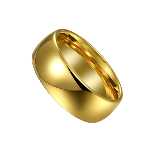 Customized 468mm Tungsten Rings Hypoallergenic Engagement Wedding Rings Gold 18k Couple