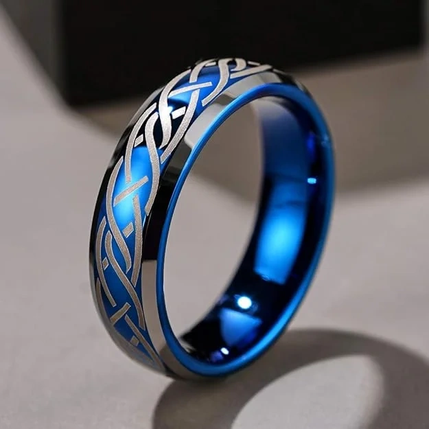 Custom Laser Pattern Tungsten Rings - Factory Direct - Ouyuan