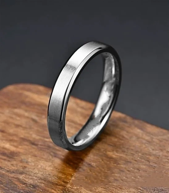 Simply New Design Men Jewelry Tungsten Carbide Ring Silver Plated 4mm 6mm 8mm Wedding Band Ring