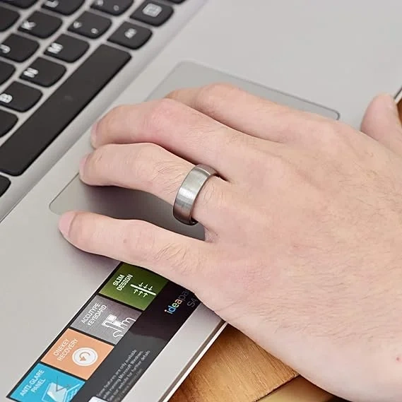 Custom Tungsten Jewelry Simple Design 7MM Men Rings Brushed Tungsten Ring Tungsten Wedding Ring Silver Fashion Jewelry