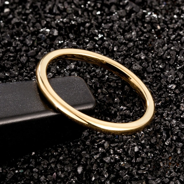 14K 18K 24K Gold Ring Jewelry Price Gold Plated Wedding Bands Eternity Ring for His Her Couple Rings Gold Wedding Jewelry