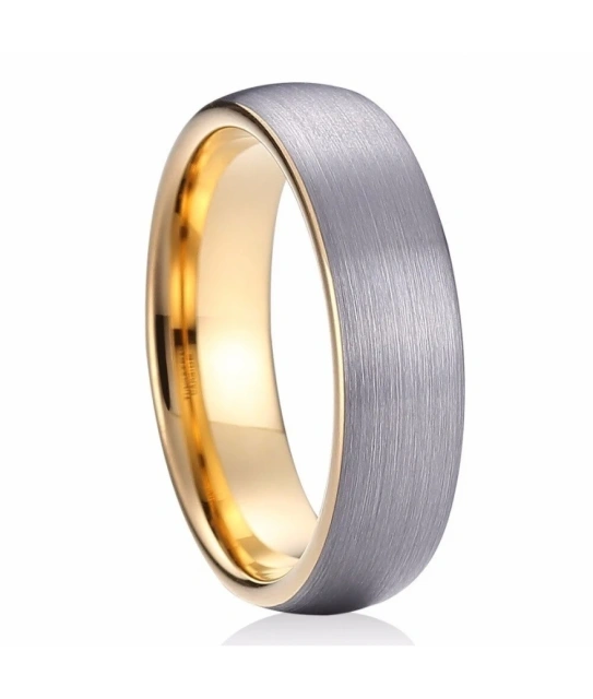 Classic Design Brushed Tungsten Band Custom Tungsten Jewelry for Women Men Wedding Ring Couple Ring for Lovers Gold Rings