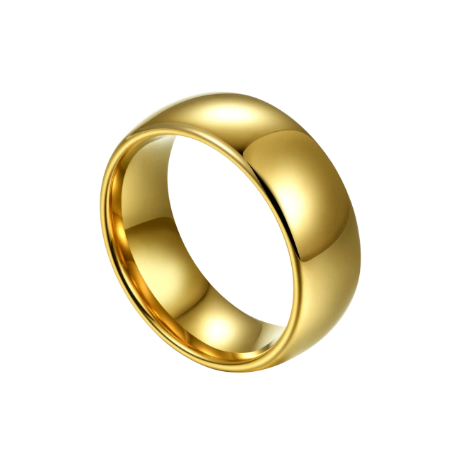 Customized 468mm Tungsten Rings Hypoallergenic Engagement Wedding Rings Gold 18k Couple