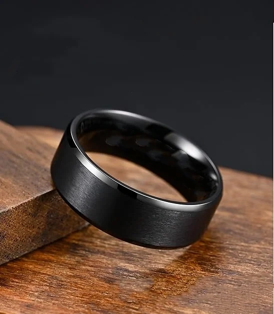 Factory Price Wholesale 18k Gold Plated Tungsten Carbide Ring for Men Luxury Jewelry Wedding Band Ring