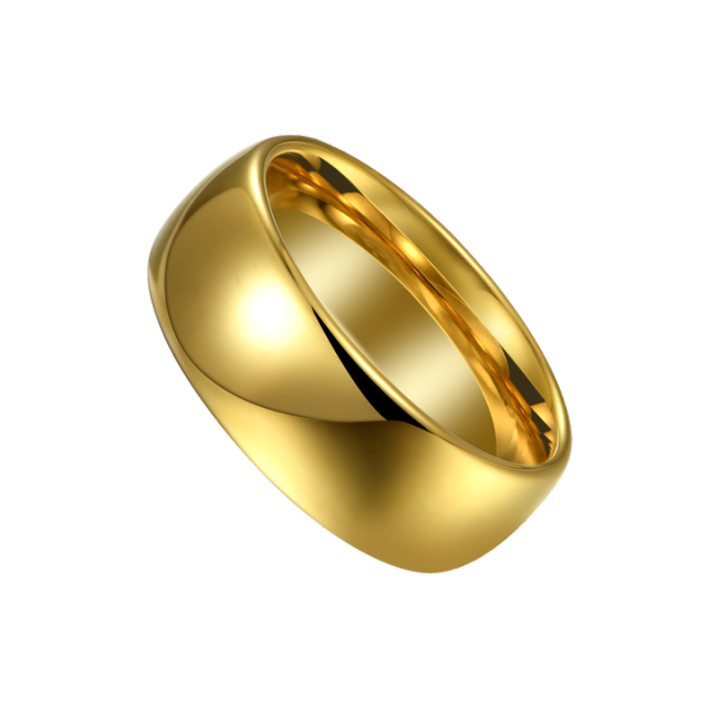 Customized 468mm Tungsten Rings Hypoallergenic Engagement Wedding Rings Gold 18k Couple