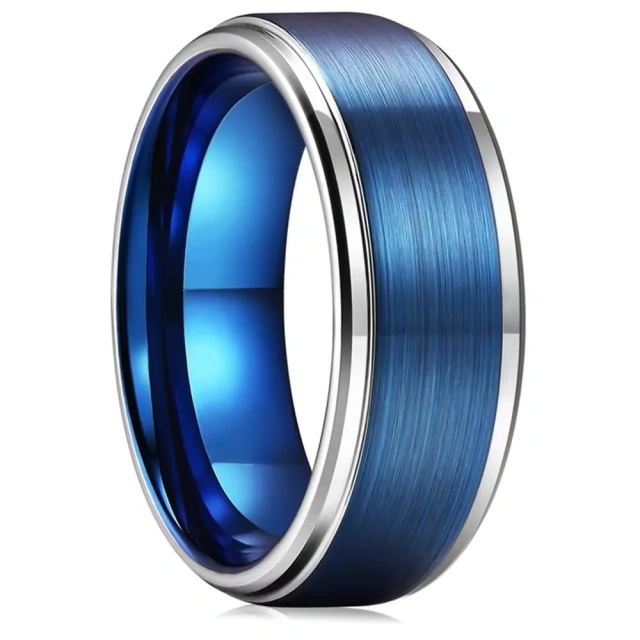Tungsten Jewelry Manufacturer 8mm Brushed Finish Tungsten Ring for Men and Women