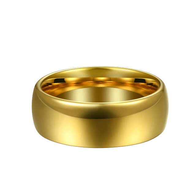 Customized 468mm Tungsten Rings Hypoallergenic Engagement Wedding Rings Gold 18k Couple