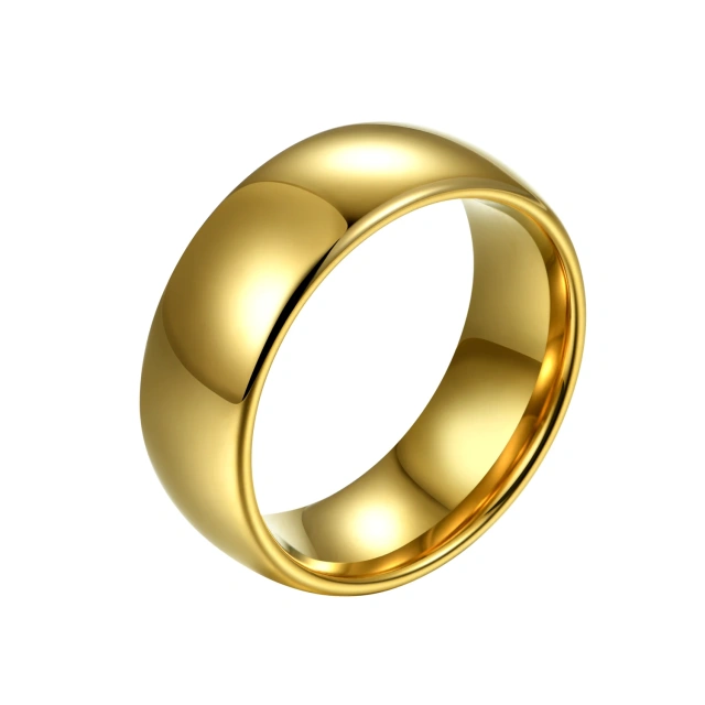 China Supplier Tungsten Carbide Diamond Gold Rings 18K 24K