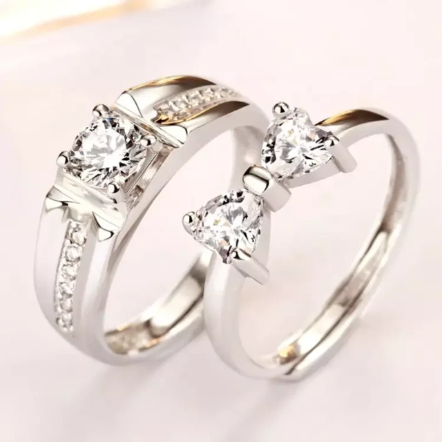 Simple Couple Sliver Gold Plated Blank Fine Polish Step Tungsten Carbide Wedding Ring