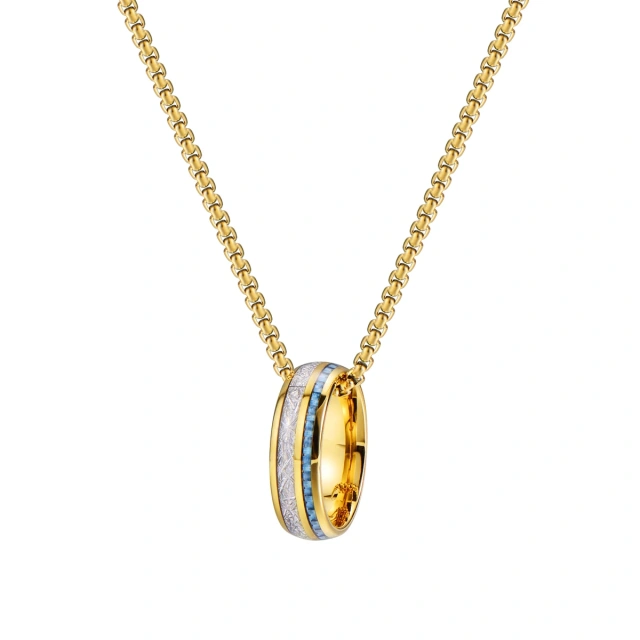 Luxury High Polish RTS Accessories Gold Wedding Band Tungsten Carbide Ring Domed Tungsten Wedding Band for Men Women