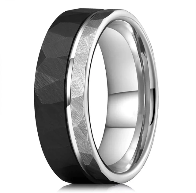 8MM Classic Custom Tungsten Jewelry Fashion Rings for Men Tungsten Wedding Rings Tungsten Carbide Ring Fashion Jewelry