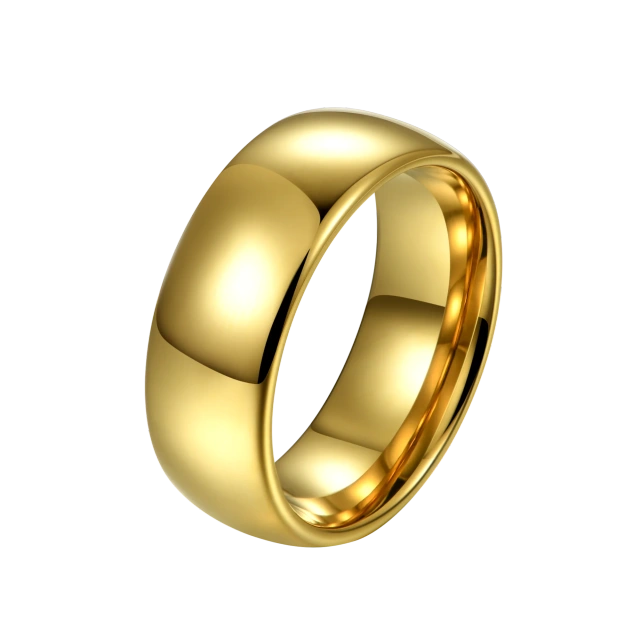 Customized 468mm Tungsten Rings Hypoallergenic Engagement Wedding Rings Gold 18k Couple