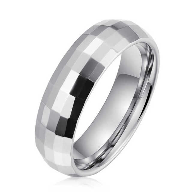 Wholesale Jewelry Custom Accessories 6mm Hammered Tungsten Carbide Ring for Men Women Engagement Wedding Band Comfort Fi