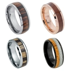 tungsten ring wood inlay