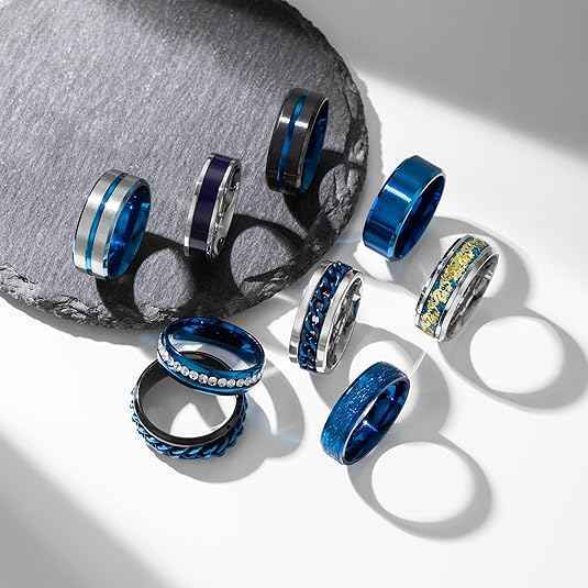 Custom Fashion Tungsten Ring Matte Finish Beveled Polished 8mm Tungsten Carbide Wedding Band Ring for Men