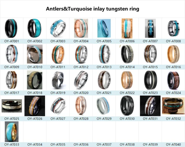 Custom Deer Antler Tungsten Carbide Bands Fashion Jewelry for Women Men Tungsten Ring Tungsten Wedding Rings