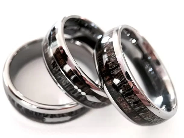 Custom Deer Antler Tungsten Carbide Bands Fashion Jewelry for Women Men Tungsten Ring Tungsten Wedding Rings