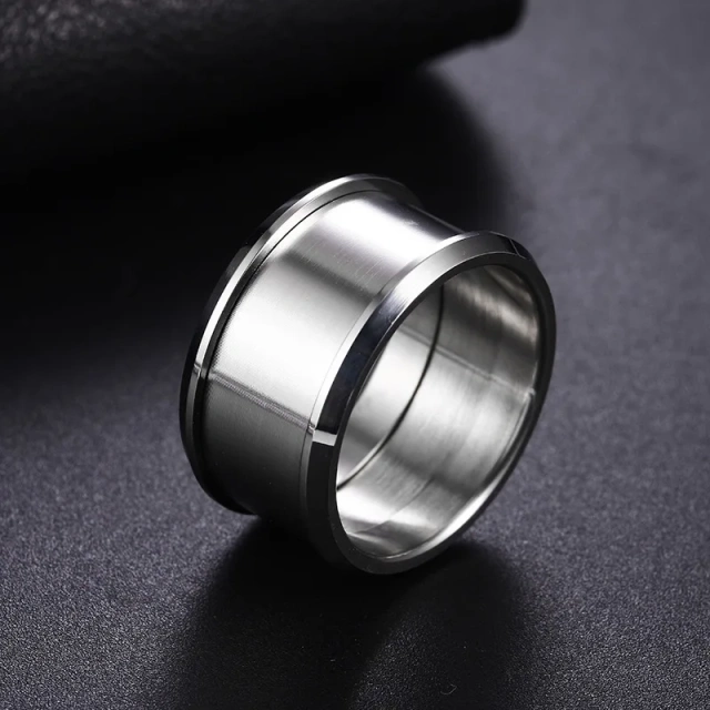 4mm 6mm 8mm Stainless Steel Ring Cores,Blank Ring for Inlay DIY Custom Design
