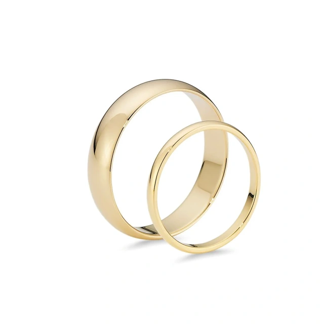 Best Selling Design Gold Ring Tungsten 4mm 6mm Carbide Wedding Rings for Men and Women 18K 24K Plated