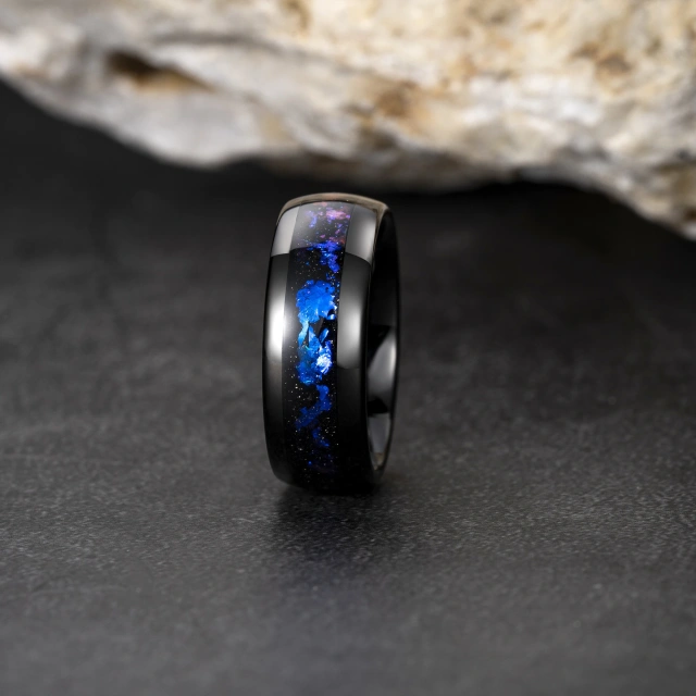 China Factory 4/ 8mm Couple Wedding Band Galaxy Tungsten Ring Tungsten Carbide Men Rings Tungsten Ring Men Jewelry