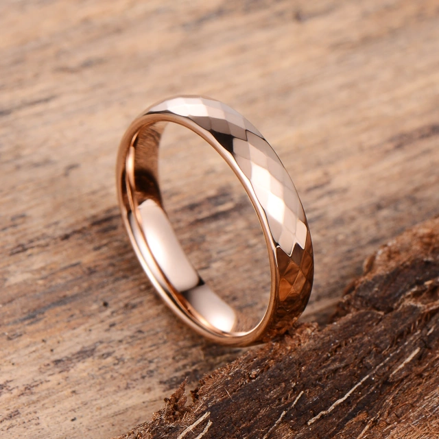 Classic 18k Gold Tungsten Women's Wedding Ring 2mm 4mm 6mm Stylish Fashion Rings